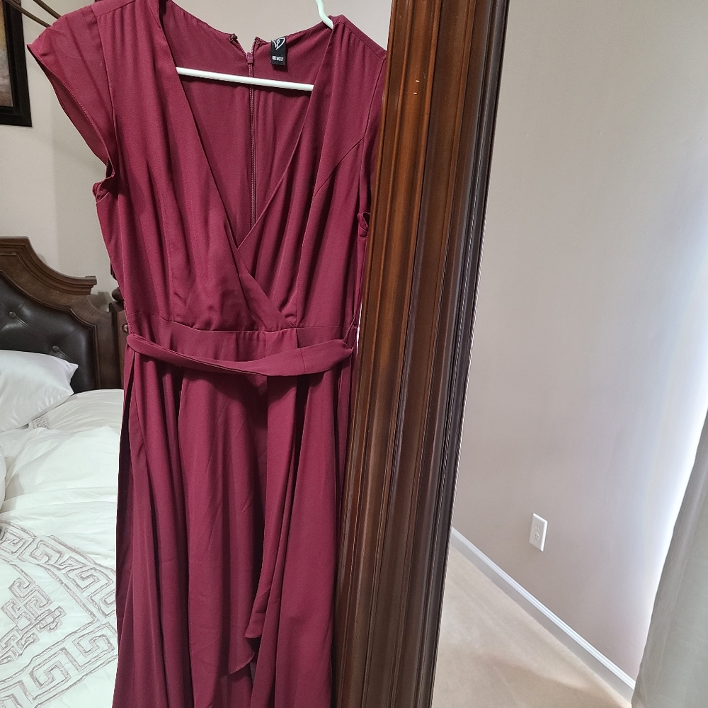 Maroon Sleeveless Dress